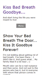 Mobile Screenshot of kiss-bad-breath-goodbye.com