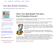 Tablet Screenshot of kiss-bad-breath-goodbye.com